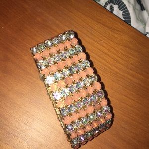 Pink/whitish fancy bracelet